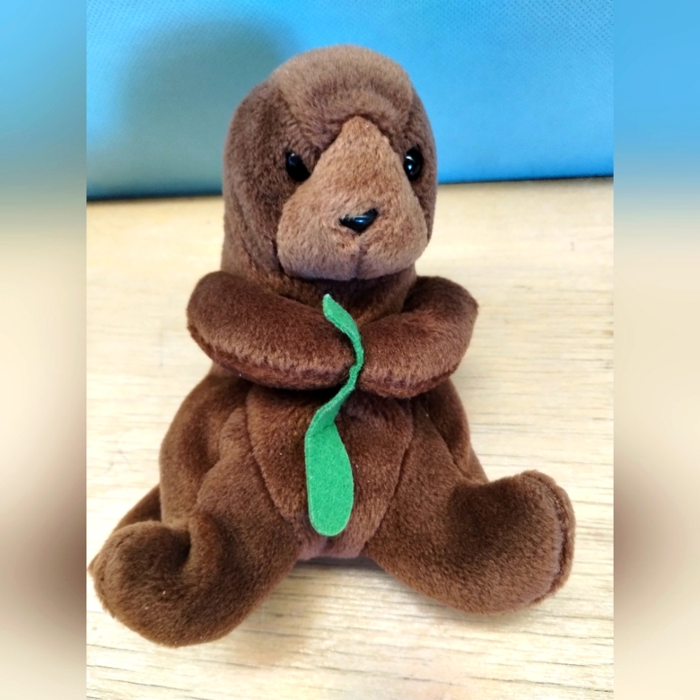 ✓Ty Beanie Baby Seaweed the Otter, 1996, Rare, Retired  - Picture 7 of 13